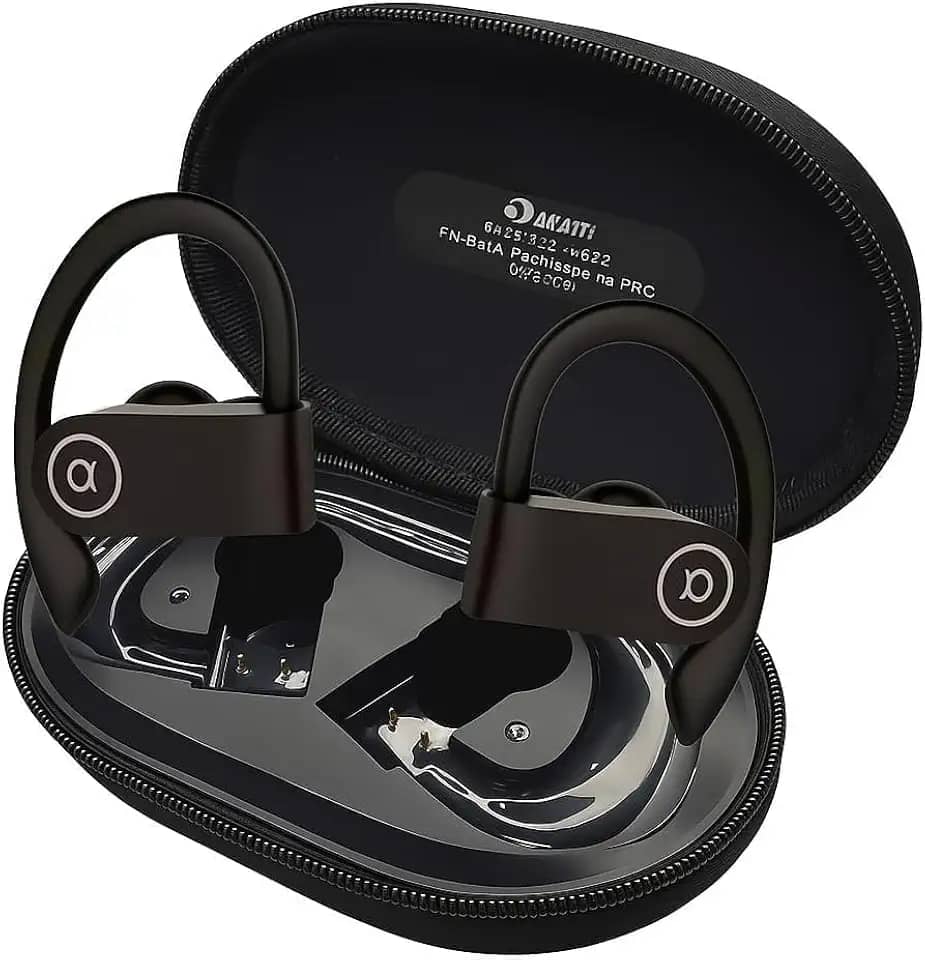 Fone de Ouvido Premium, IPhone e Android, Bluetooth 5.4, IPX5 à Prova D'Água, 45h de Bateria, Com Microfone Embutido. Design Esportivo e Ergonômico, Ideal Para Corridas, Atividades Físicas, Videogame