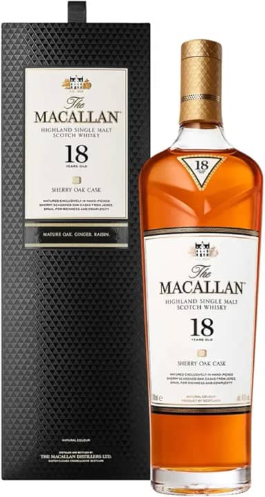 The Macallan Sherry Oak 18 Anos Single Malt Scotch Whisky Escocês 700ml