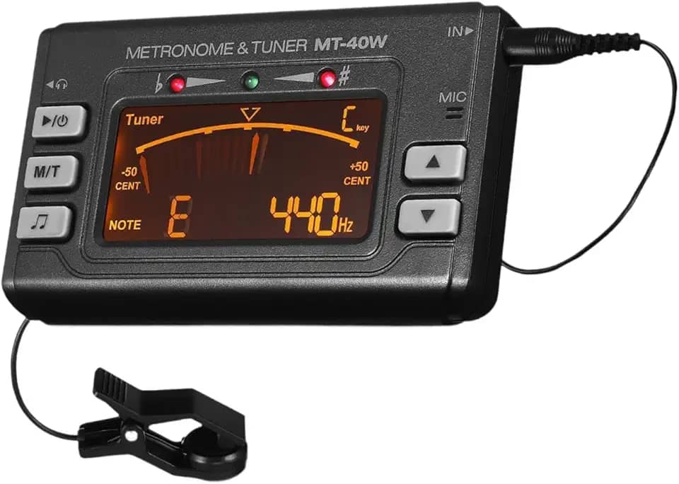 Afinador de Metrônomo Digital Eletrônico, Gerador de Tons para Praticar Saxofone