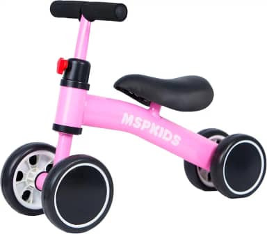 Mini Bicicleta De Equilíbrio Infantil 4 Rodas Para Bebês De 1 A 3 Anos