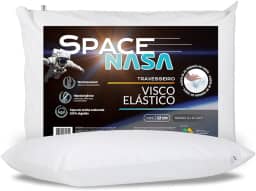 Nap Travesseiro Nasa Space Viscoelástico Médio Altura 12cm Visco D28 Premium Capa 100% algodão para fronhas 50x70cm - Branco