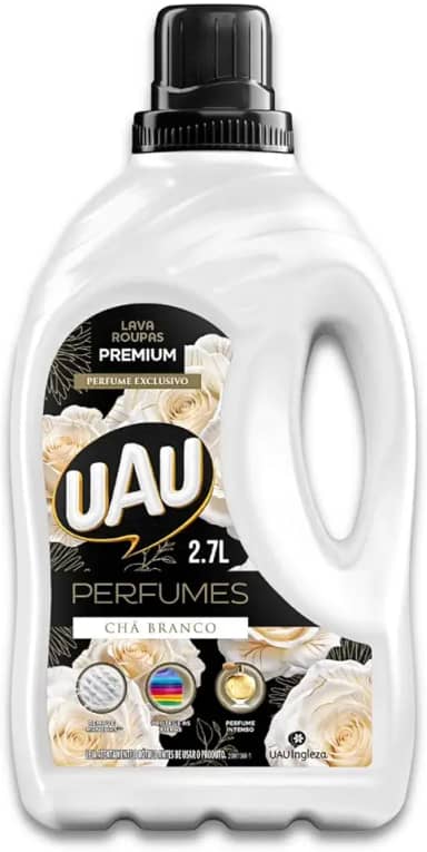 Lava Roupas Líquido 2,7L UAU Perfume Chá Branco