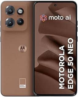 Smartphone Motorola Edge 50 Neo 5G - 256GB 16GB (8GB RAM+8GB Ram Boost) 50MP Sony Camera Moto AI Ultrarresistencia militar Mocha Mousse - Vegan Leather