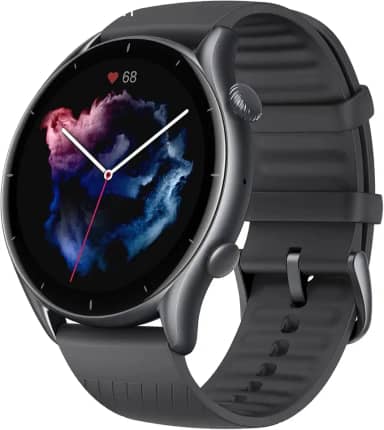 Novo amazfit gtr 3 GTR-3 gtr3 smartwatch 1.39 "amoled display alexa built-in gps monitoramento de saúde relógio inteligente para android ios (Black)
