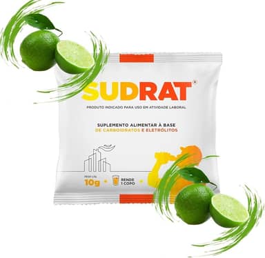 Isotônico Reidratante Em Pó Sache 10g Sudrat Caixa (25, Limão)