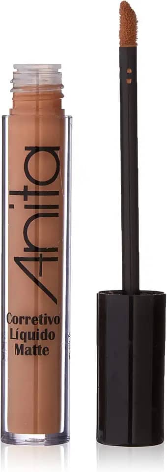 Corretivo Líquido Matte Anita - Alta Cobertura para Olheiras e Manchas - Maquiagem Cosméticos - Cor Médio 5