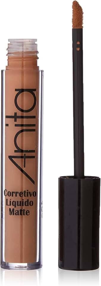 Corretivo Líquido Matte Anita - Alta Cobertura para Olheiras e Manchas - Maquiagem Cosméticos - Cor Médio 5