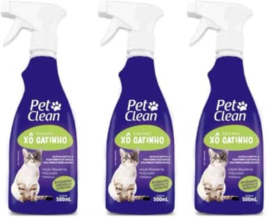 KIT 3 Xô Gatinho, Repelente Afasta Gatos Pet Clean 500ml cada