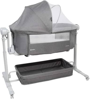 Berço Co-Bed Safety 1st, Lounge com Balanço Automático - Grey