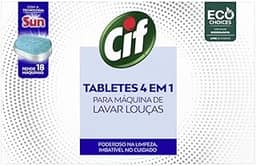 Cif Tabletes 4 Em 1 Para Máquina De Lavar Louças 324g