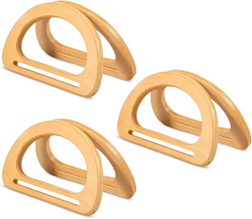 6 peças de alças de bolsa em forma de D, alças de substituição, alça decorativa para bolsas artesanais faça você mesmo, bolsas, canudos, bolsas de praia, bolsas de lona