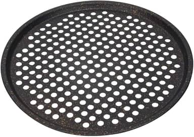 Mimo Style, Assadeira Perfurada Essence em Aço Carbono Resistente para Pizza Crocante de 33 cm