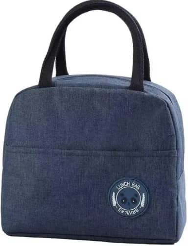 Lancheira Térmica Reutilizável para Marmita – Bolsa Sacola à Prova de Vazamentos, Mantém Alimentos Quentes e Frios, Ideal para Academia, Trabalho e Passeios – (Azul)