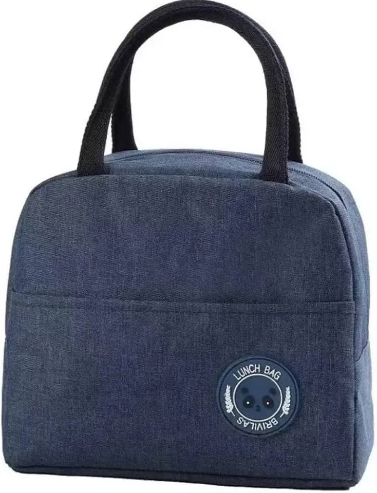 Lancheira Térmica Reutilizável para Marmita – Bolsa Sacola à Prova de Vazamentos, Mantém Alimentos Quentes e Frios, Ideal para Academia, Trabalho e Passeios – (Azul)