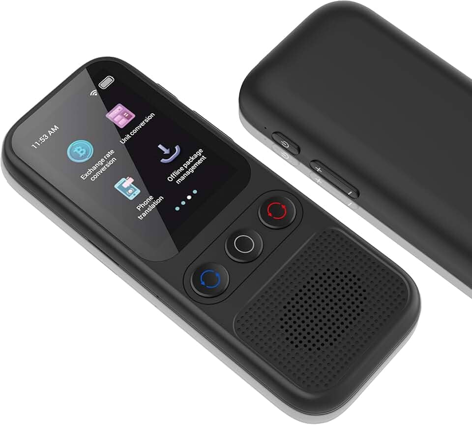 Dispositivo tradutor de idiomas, compatível com 138 idiomas, dispositivo de tradutor de idiomas offline instantâneo, tradutor de voz offline, tradutor de idioma portátil bidirecional em tempo real