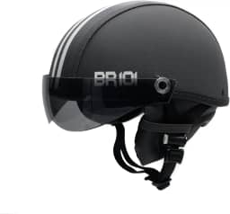 Capacete Coquinho Scooter Elétrica Bike Skate Patinete Br101 Premium Grafite Viseira Fume (G - VESTE 59/60)