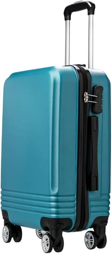 Mala de Viagem Bordo 10kg em ABS 4 Rodinhas Removivel 360° Cadeado Embutido Bagagem de Mão