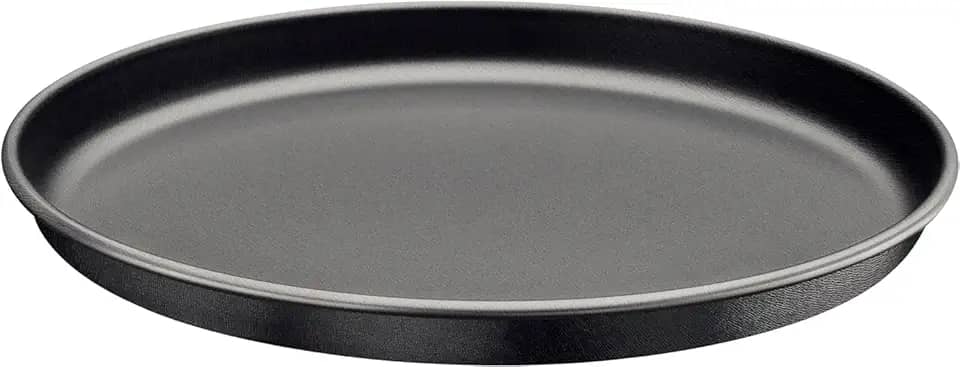 Forma de Pizza Assadeira Redonda em Alumínio Antiaderente Grafite – Resistente e Durável para Forno (31 cm)