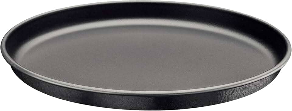 Forma de Pizza Assadeira Redonda em Alumínio Antiaderente Grafite – Resistente e Durável para Forno (31 cm)