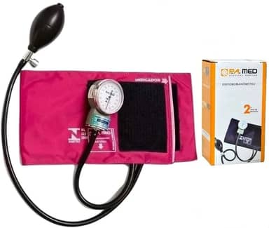 Esfigmomanômetro P A Med Com Selo Do Inmetro E Anvisa (Rosa)