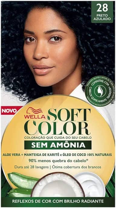 Soft Color Tinta De Cabelo Preto Azulado 28 Preto Azulado 28