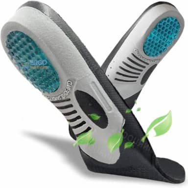 Palmilha Ortopédica Alivio Imediato Esporão/calcaneo/fascite calcanheira em gel anti impacto/Ajustável (Homens e mulheres) (35-40)