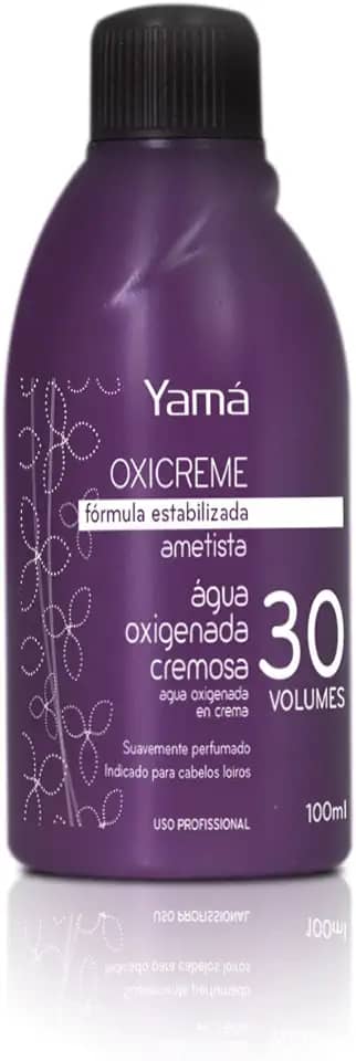 Água Oxigenada Cremosa Ametista Desam. 30Vol, Yama, Roxo