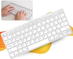 Teclado Bluetooth ABNT2 Ultra Fino Sem Fio – Com Tecla Ç e Command, Compatível com Notebook, Tablet, PC e Celular