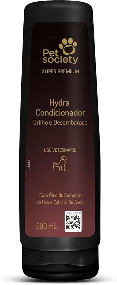 Pet Society Super Premium Condicionador Brilho e Desembaraço Para Cães e Gatos - 290 mL