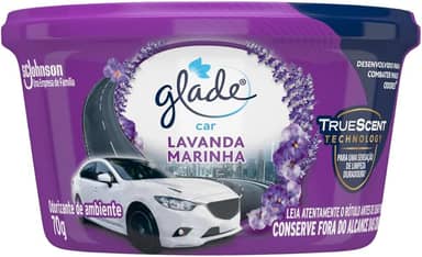 Glade Aromatizador Gel Car Lavanda Marinha 70g