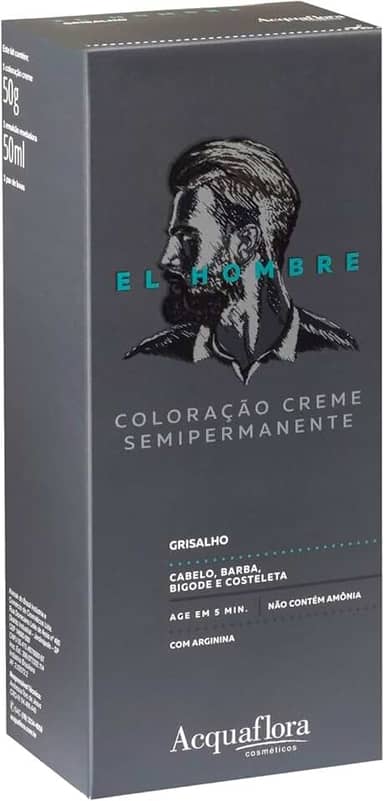 Acquaflora Grisalho Kit Coloração Creme Semipermanente El Hombre