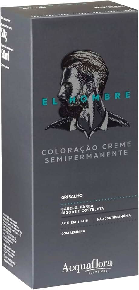 Acquaflora Grisalho Kit Coloração Creme Semipermanente El Hombre