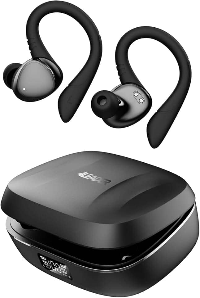 Fone Bluetooth Sem Fio 4Leader – Esportivo, À Prova D’água, Grave Potente, 20h Bateria, Microfone, Fone de Ouvido para Academia e Treino, Garantia Brasil