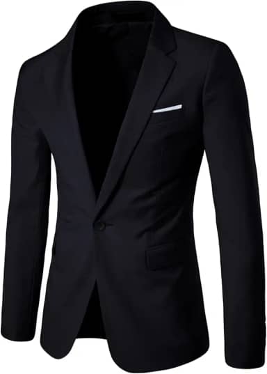 Blazer fino masculino de um botão Bestgift