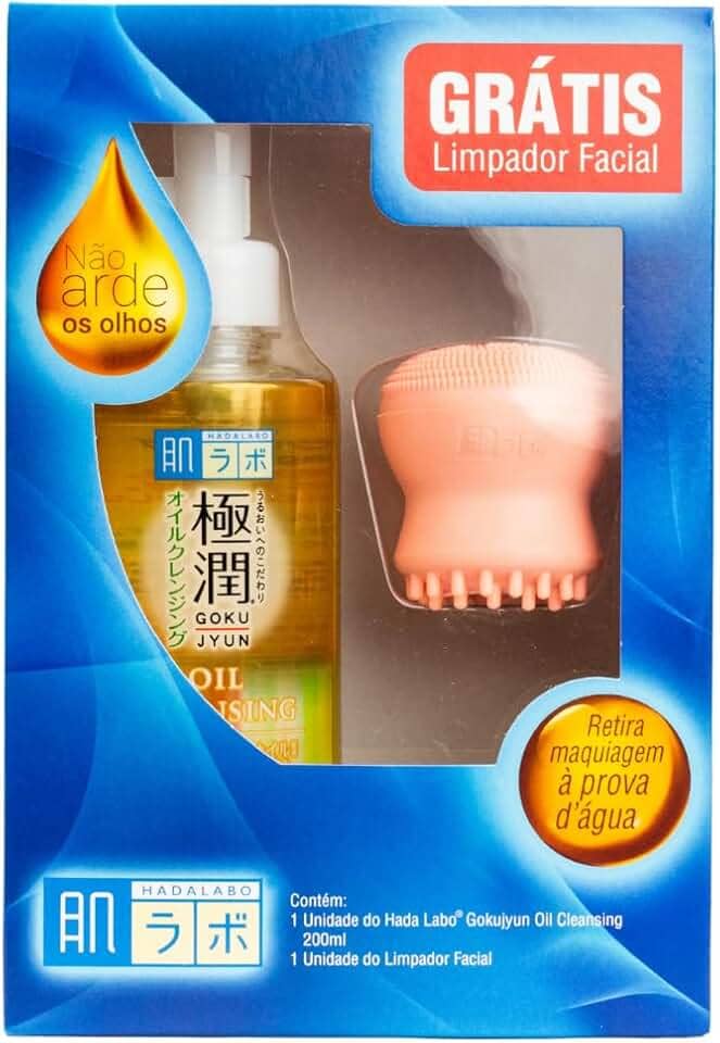 Oléo de Limpeza demaquilante Hada Labo® Cleansing Oil + Esponja de massagem facial