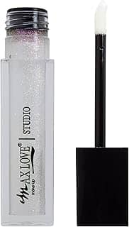 Gloss Labial Lip Volumoso Max Love Cor 15 - Incolor com Glitter - Aumento dos Lábios…