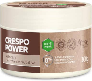 Máscara Umectante Nutritiva Crespo Power 300g, Apse Cosmetics