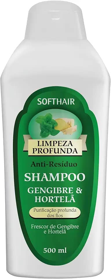 Soft Hair Shampoo Limpeza Profunda Com Gengibre E Hortelã