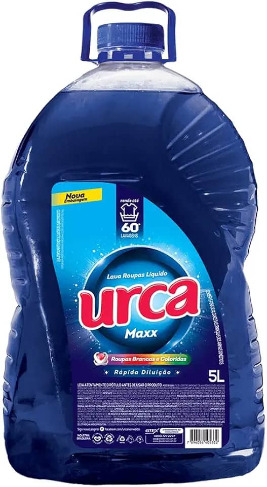 Urca Lava Roupas Líquido 5L, Azul