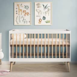 Berço Americano 2 em 1 Retrô que vira cama Quater