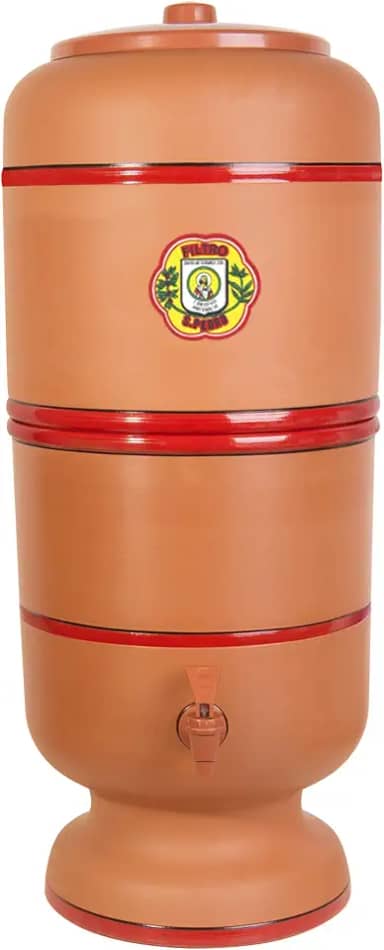 Cerâmica Center Art Filtro de Água São Pedro 4 Litros com Boia e Vela Tripla Ação