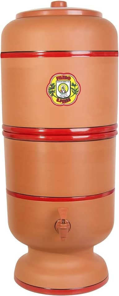 Cerâmica Center Art Filtro de Água São Pedro 4 Litros com Boia e Vela Tripla Ação