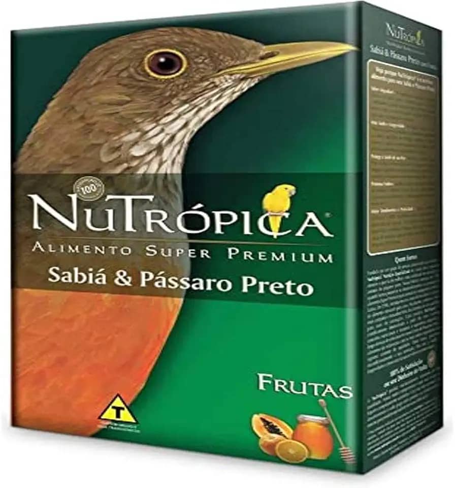 Ração Nutrópica para Sabiá e Pássaro Preto - 300g