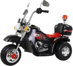 Moto Elétrica Infantil Thunder Rider 6V Kidino – Mini Moto Elétrica Menino e Menina com Baú e Farol - Motinha Brinquedo +3 Anos Segurança e Diversão