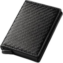 Carteira RFID Porta Cartões Slim Antifurto Bloqueio Anti-Aproximação Proteção Contra Clonagem Design Compacto Minimalista Alta Segurança Durável para Viagem, ultra leve e resistente, bolso para notas.