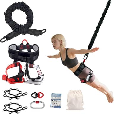 Conjunto de equipamentos de fitness Bungee cordão pesado cinto de resistência de dança elástica corda treino fitness academia equipamento de treinamento profissional