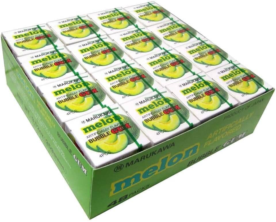 Chiclete Japonês Gum Melão Caixa com 48un Marukawa