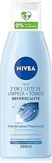 NIVEA Loção 2 em 1 200ml - Leite de Limpeza e Tônico - Remove as impurezas, inclusive resíduos de maquiagem e poluição, tonifica profundamente e deixa a pele mais saudável - Cuidado facial