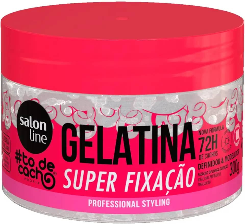 #TODECACHO GELATINA SUPER FIXAÇÃO 300G, Salon Line