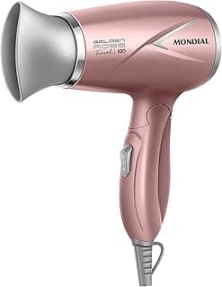 Secador de Cabelos Travel, Mondial, Golden Rose, 1200W, Bivolt - SC-47-GR
